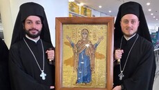 აშშ-ი ყოვლადწმინდა ღვთისმშობლისა და წმინდა გაბრიელის ხატები ჩააბრძანეს