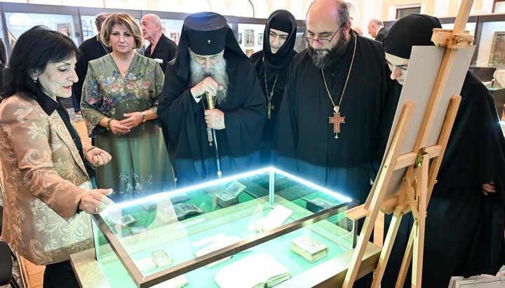 ქუთაისის სახელმწიფო ისტორიულ მუზეუმში ქრისტიანული ხელოვნების საგანძურის გამოფენა. ფოტო: ეპარქიის გვერდი