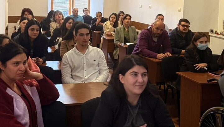 თბილისის სასულიერო აკადემიაში საჯარო ლექცია ჩატარდა. ფოტო: აკადემიის გვერდი