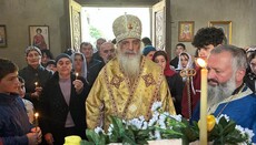 მიტ. სტეფანემ ცაგერის ეპარქიის დალოცვის ფარგლებში სოფელ ორბელში იმსახურა