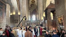 სვეტიცხოვლის საპატრიარქო ტაძარში სადღესასწაულო ღვთისმსახურება დაიწყო