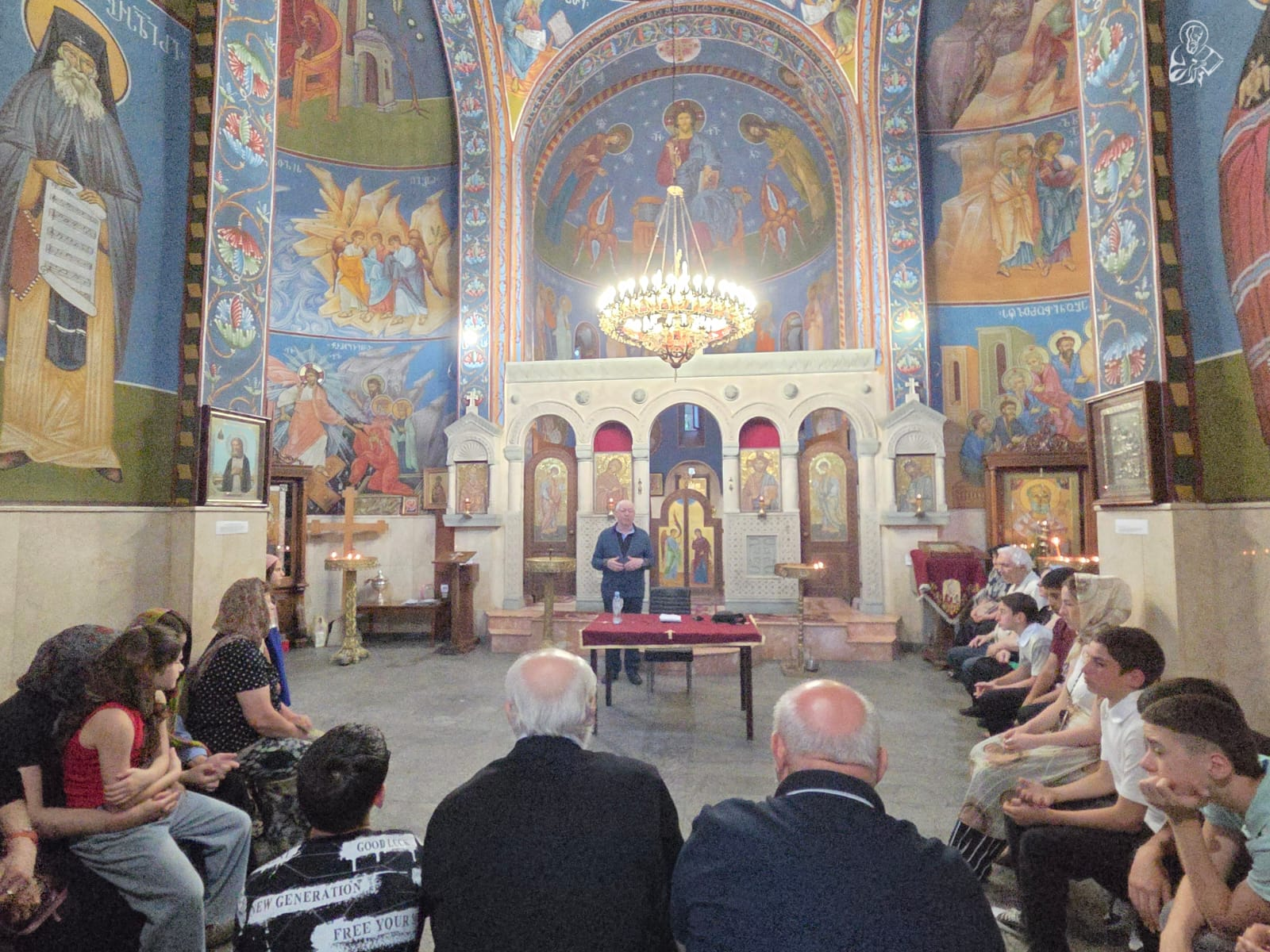 ბორჯომის წმინდა ნიკოლოზის ტაძარში აკაკი მინდიაშვილის ლექცია გაიმართა - სურათი 1